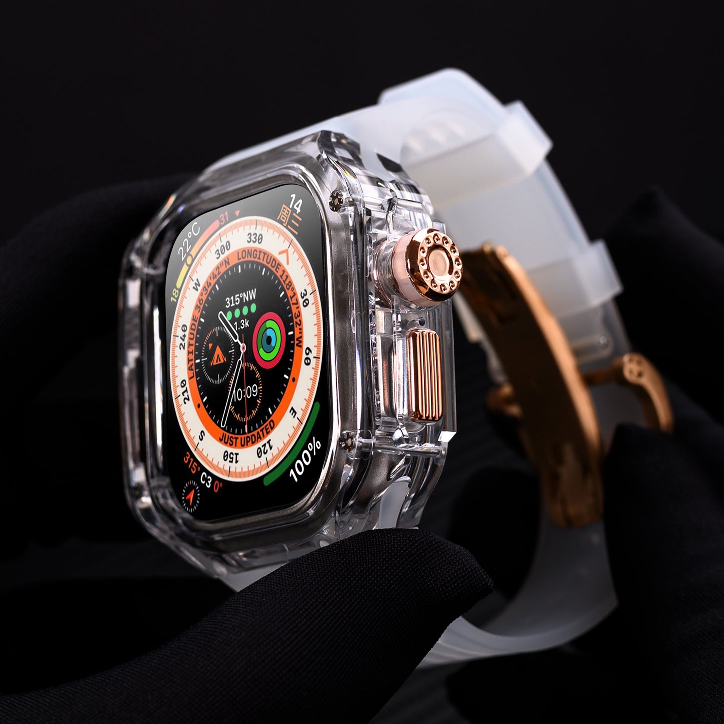 Apple Watch Crystal Rose Case